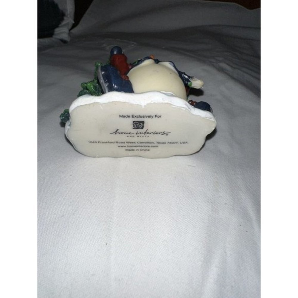 Vintage Home Interiors Ice Skating Snowman Ornament - Picture 2 of 5